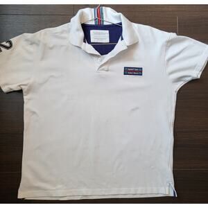 MARTINI RACING CAR Retro Motoring & Co. Men Women Polo Shirt  Unisex US L White